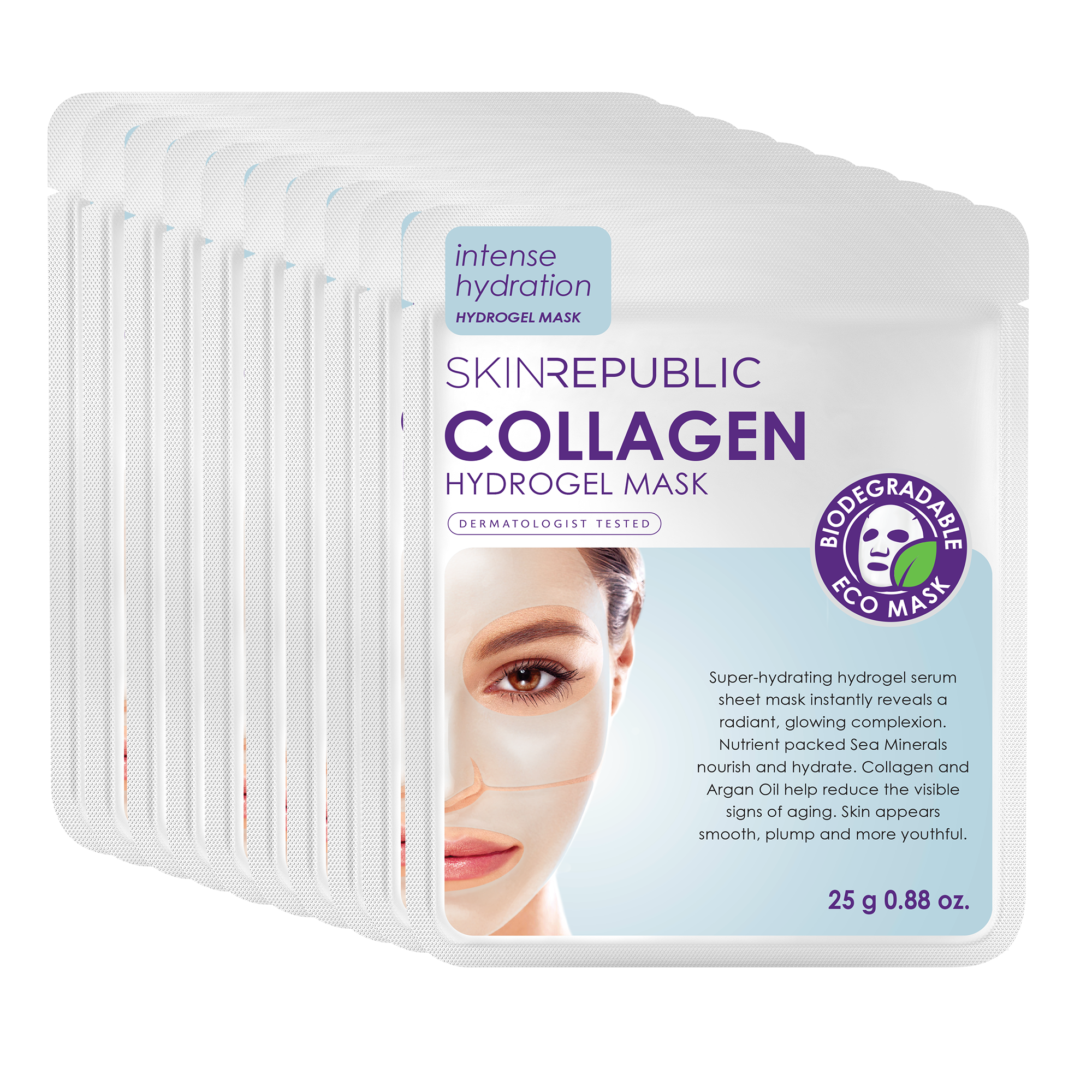 Collagen Hydrogel Face Sheet Mask (Pack Of 10)