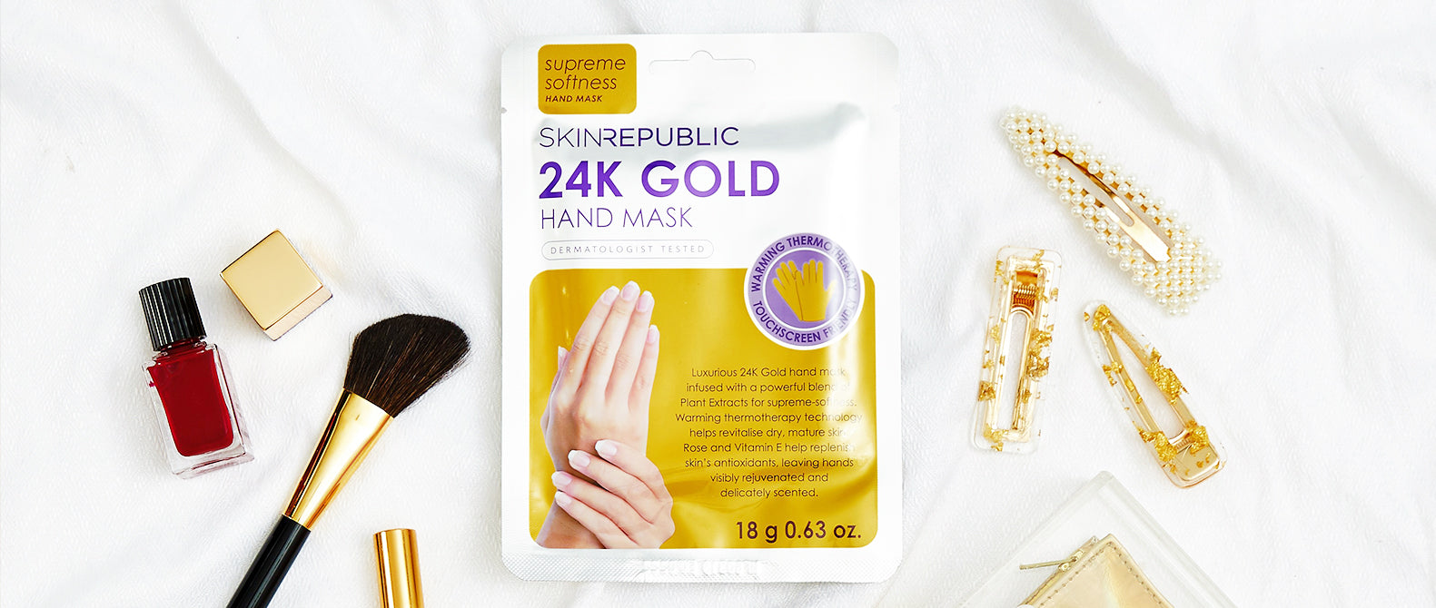 24K Magic In The Air | 24K Gold Foil Hand Mask by Skin Republic