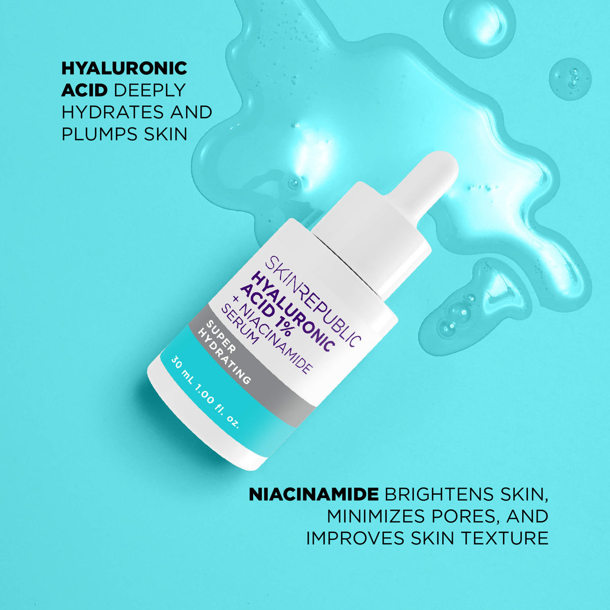 Hyaluronic Acid 1% + Niacinamide Serum 30ml