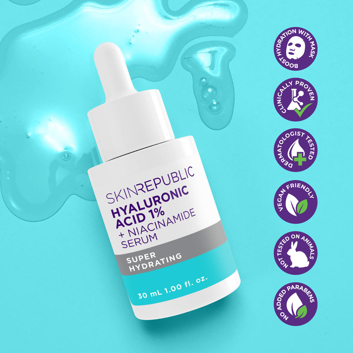 Hyaluronic Acid 1% + Niacinamide Serum 30ml