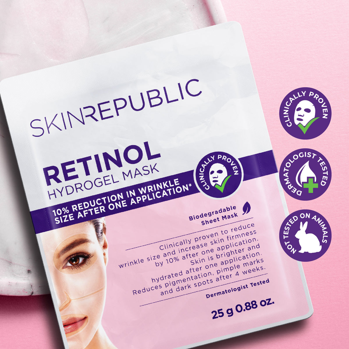 Retinol Hydrogel Face Sheet Mask