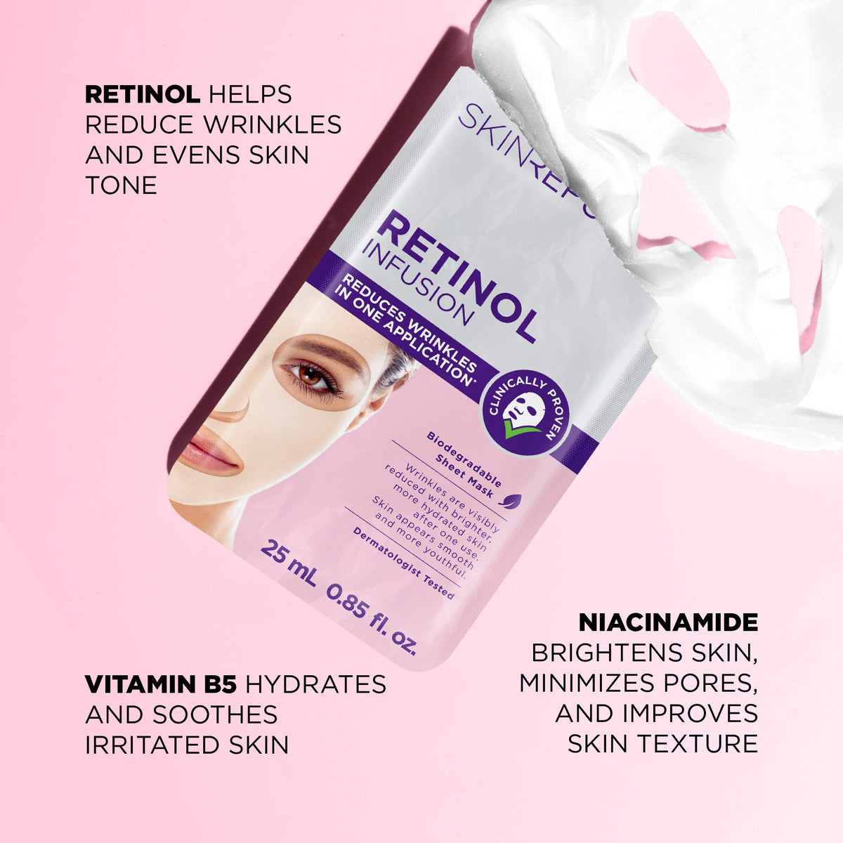 Retinol Infusion Face Sheet Mask