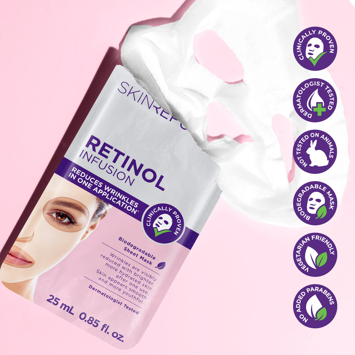 Retinol Infusion Face Sheet Mask